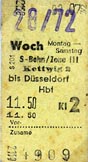 Wochenkarte S-Bahn