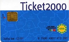 Ticket 2000 Chipkarte